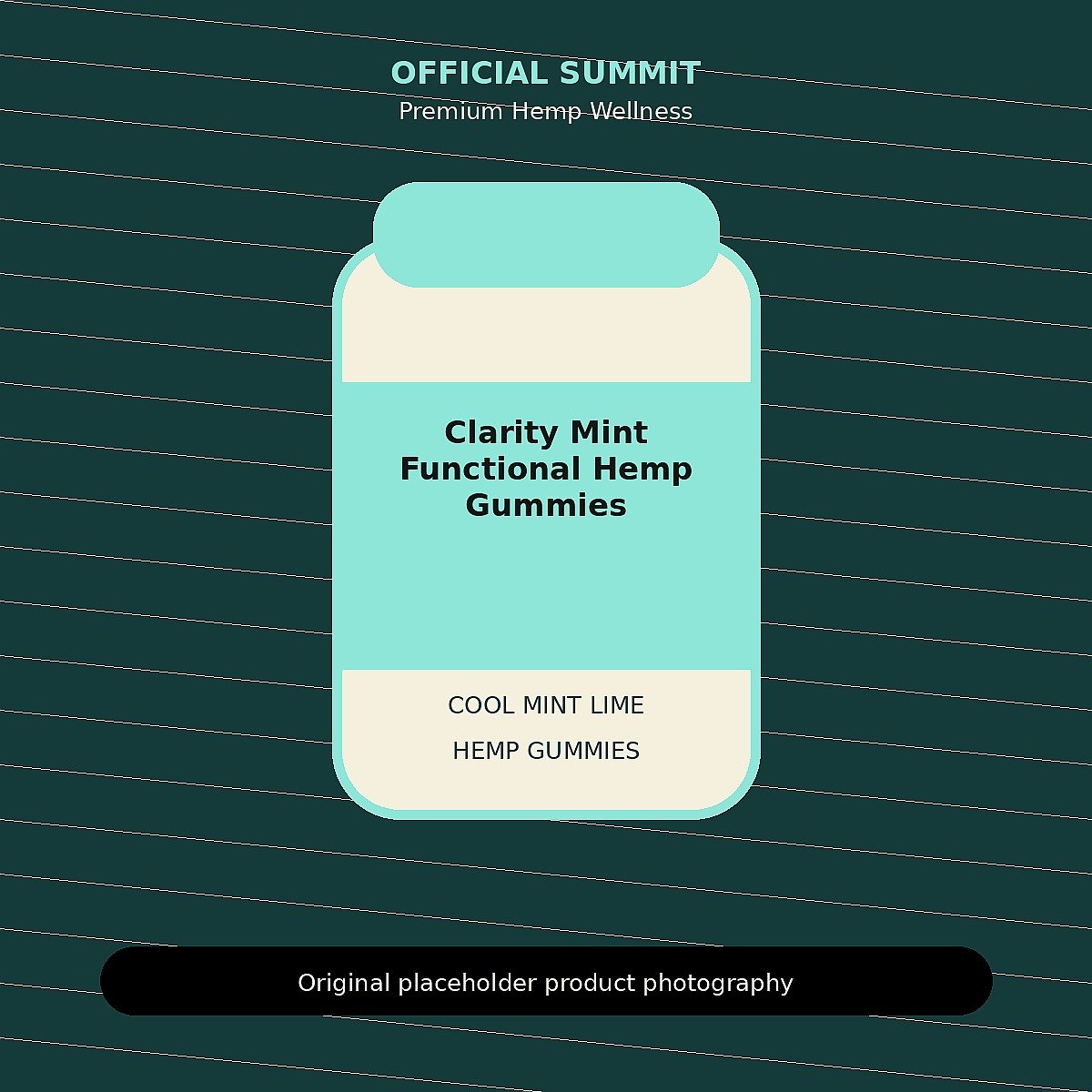 Clarity Mint Functional Hemp Gummies product image for functional CBD gummies for clarity