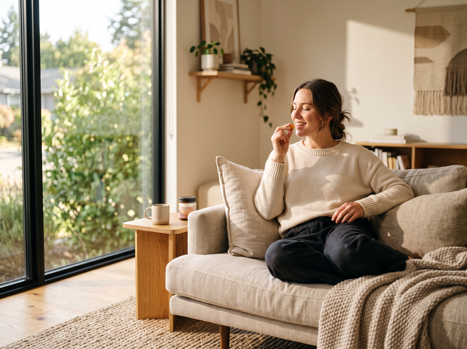 Cozy indoor hemp wellness routine for adults