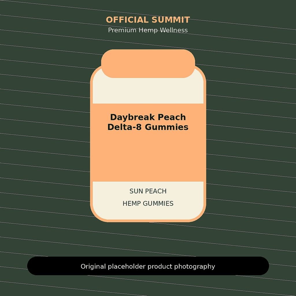Daybreak Peach Delta-8 Gummies product image for buy Delta 8 peach gummies online
