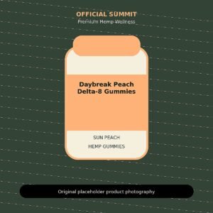 Daybreak Peach Delta-8 Gummies product image for buy Delta 8 peach gummies online