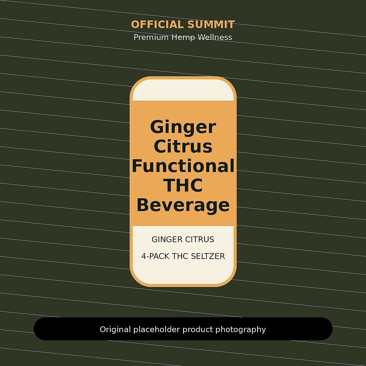 Ginger Citrus Functional THC Beverage product image for functional THC beverage online