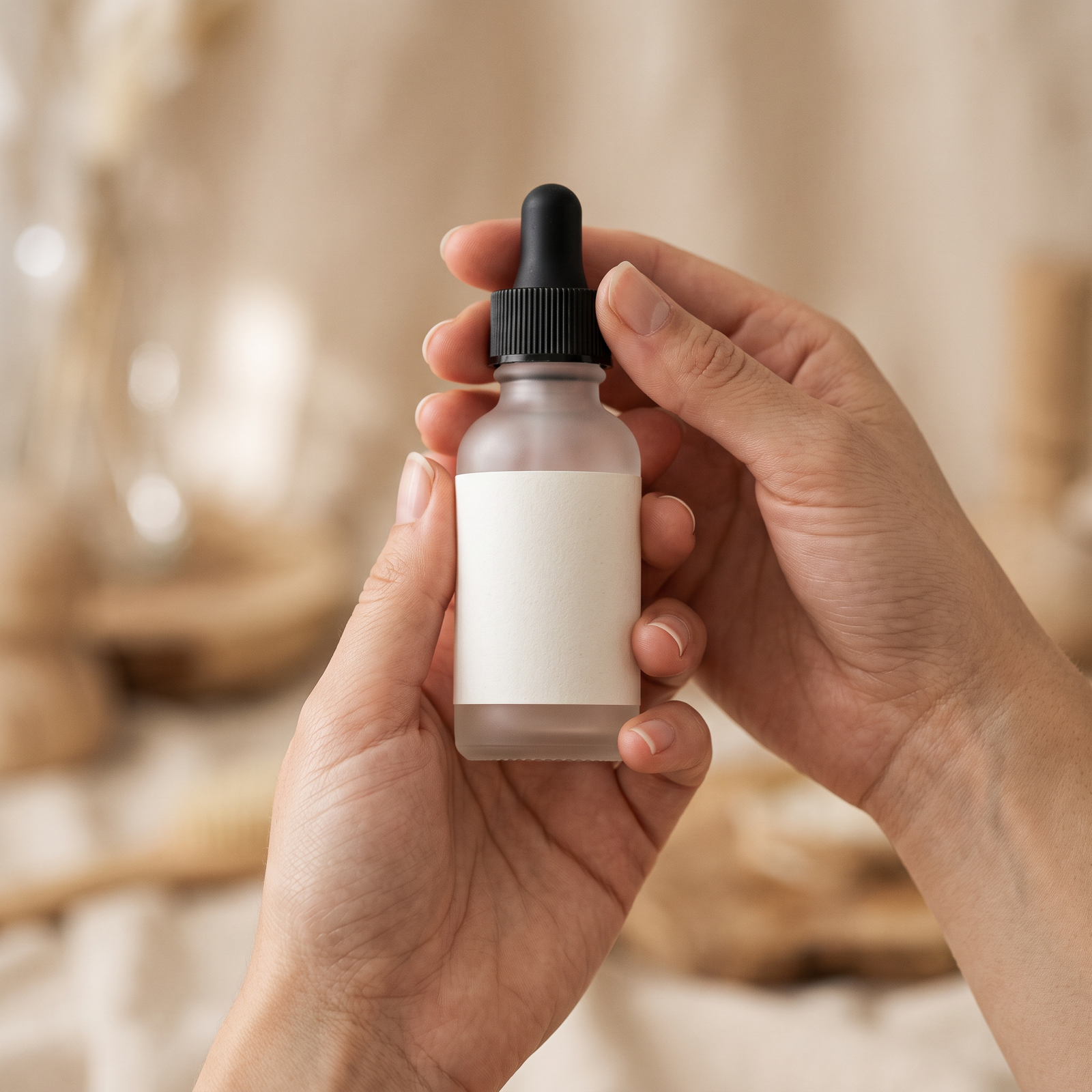 Premium hemp tincture bottle close up for quality wellness