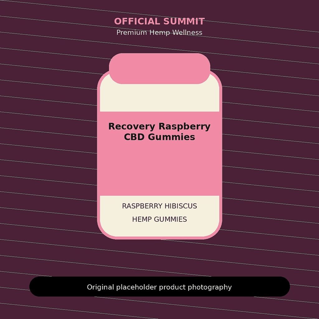 Recovery Raspberry CBD Gummies product image for CBD gummies for recovery routine