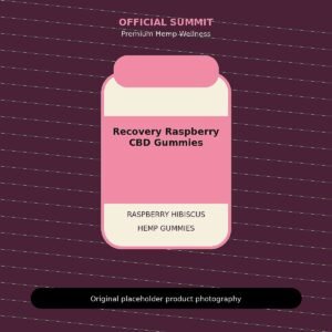 Recovery Raspberry CBD Gummies product image for CBD gummies for recovery routine
