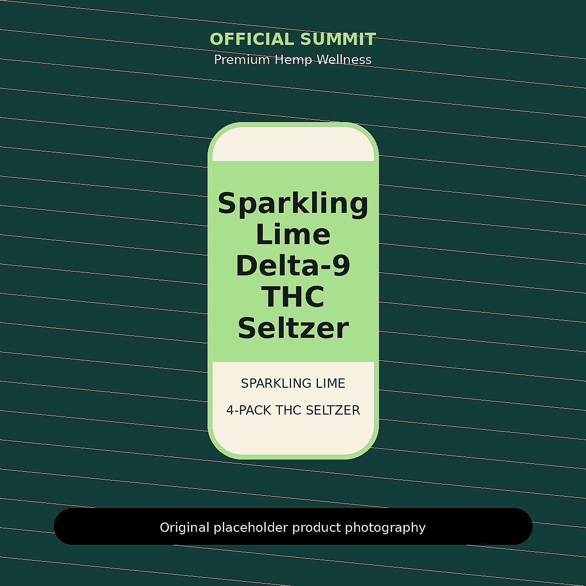 Sparkling Lime Delta-9 THC Seltzer 4-Pack product image for buy Delta 9 THC seltzer online